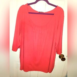 Women's Eileen Fisher 2X salmon color silk tunic top